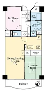 セザール第一西浦和【1階】の間取り