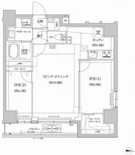 RELUXIA本所吾妻橋III【12階】の間取り