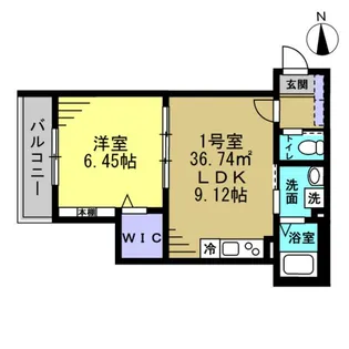 セミカ葛城I【3階】の間取り