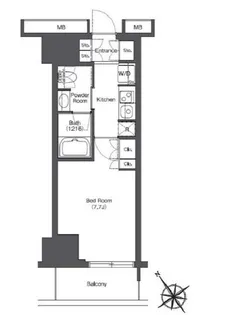 東京ポートシティ竹芝レジデンスタワー【3階】の間取り