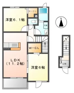 ベル ヴィラージュ【2階】の間取り