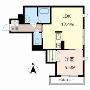 アクシア【1階】の間取り