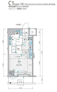 メインステージ三ノ輪III【4階】の間取り