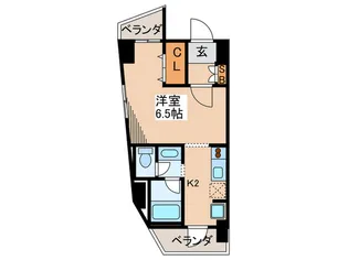 ロ-レル荻窪【6階】の間取り