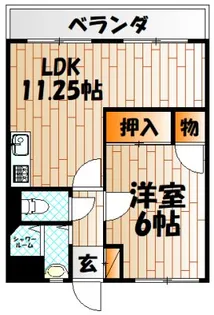 アリエスきふね【5階】の間取り