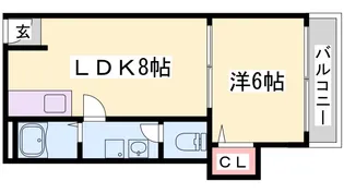 SUZURAN DANTI 1【4階】の間取り
