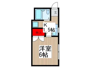 コーポすみれ【1階】の間取り