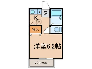 ゼピュロス東伏見【1階】の間取り