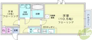 アスコット八木山弥生町【2階】の間取り