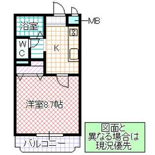 フォーライフヴィラ水戸【2階】の間取り