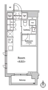 カスタリア菊川【3階】の間取り