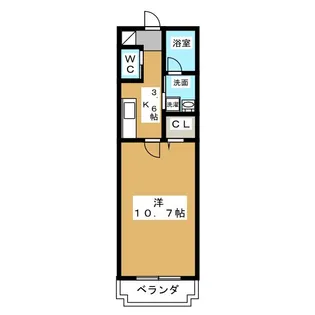 カーサ・エスペラール【1階】の間取り