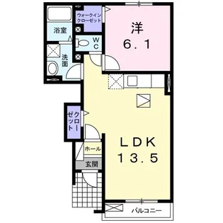 ヴェルデ II【1階】の間取り