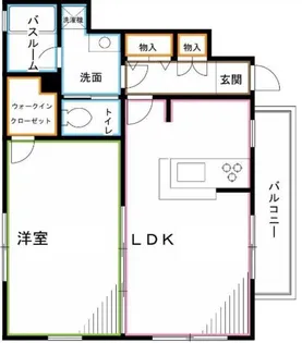 ルミノーサ南荻窪【1階】の間取り