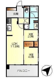 リブレスト三条リバーコート【10階】の間取り