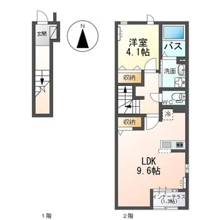 border A【2階】の間取り