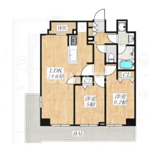 ドゥーエ東十条【10階】の間取り