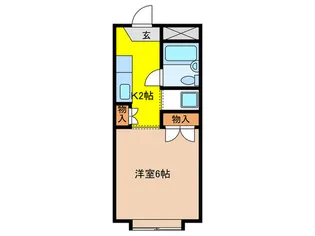 ウカイマンション【3階】の間取り