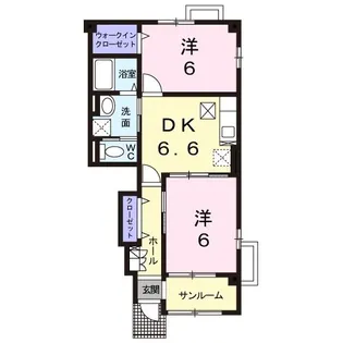 ローレルA【1階】の間取り