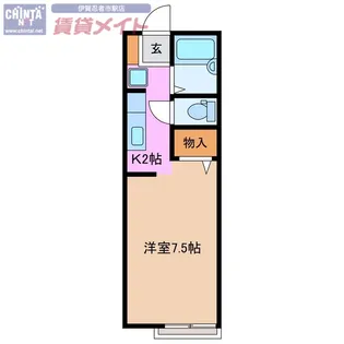 コーポヴィヴレ【2階】の間取り