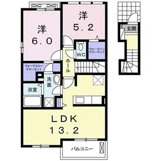アムール翼【2階】の間取り