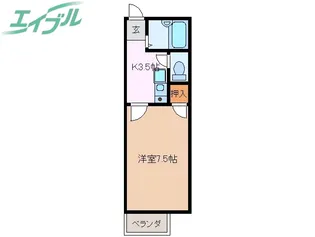 ヴィラウィスタリア【2階】の間取り