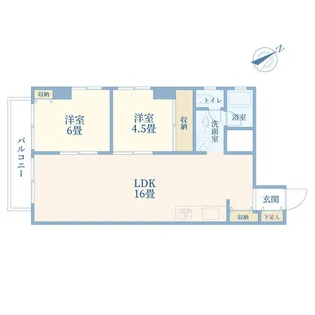 秀和第一南平台レジデンス【2階】の間取り
