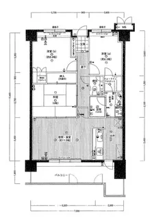 サーパス医大前【6階】の間取り