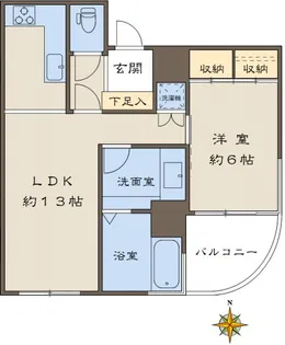 小石川Jフラッツ【3階】の間取り
