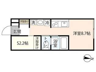 フェリシア地御前【1階】の間取り