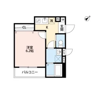 robot home 谷塚【1階】の間取り