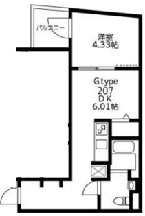 U Residence武蔵小山【2階】の間取り