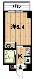 コパーズアプト根岸II【4階】の間取り