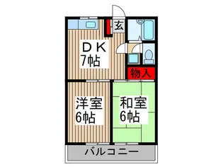 小堤ハイツ【3階】の間取り