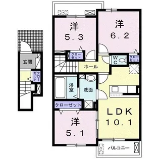 エル モンテ【2階】の間取り