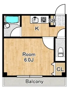 プログレス泉尾【3階】の間取り