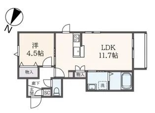 STRINGS神山町【2階】の間取り