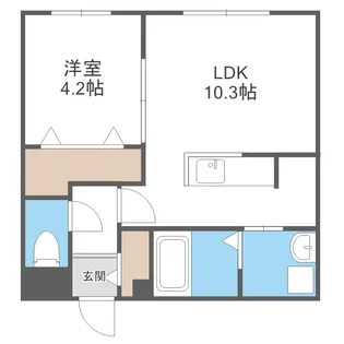 JB千歳【1階】の間取り