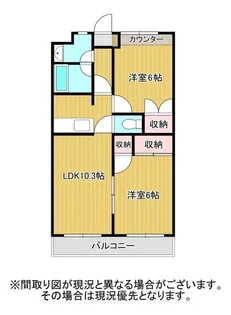 Esplanade中原【3階】の間取り