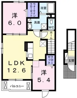 ラグジュアリー I【2階】の間取り