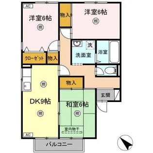 サンヨーク A棟【2階】の間取り