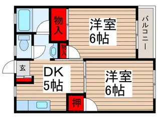 広喜ハイツ【2階】の間取り
