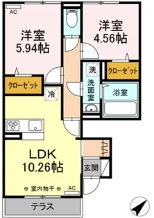 aise village【1階】の間取り