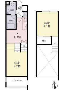 Hi-ROOMS桜上水B【3階】の間取り