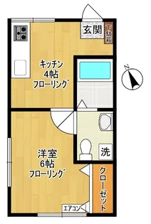シャトー大貫【1階】の間取り