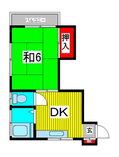 ハイツ須賀A棟【2階】の間取り