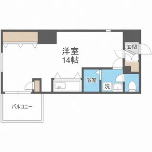 ノースソレイユ北札幌【2階】の間取り