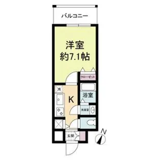 KDXレジデンス三宮【8階】の間取り