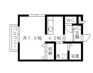 エルグランコート【2階】の間取り