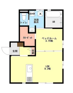 シャビーアイアン【1階】の間取り